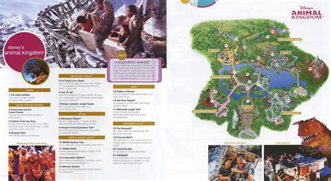 Theme Park Brochures Disney's Animal Kingdom Map 2006 | Theme Park ...