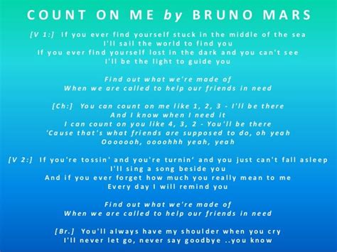 Count On Me - Bruno Mars