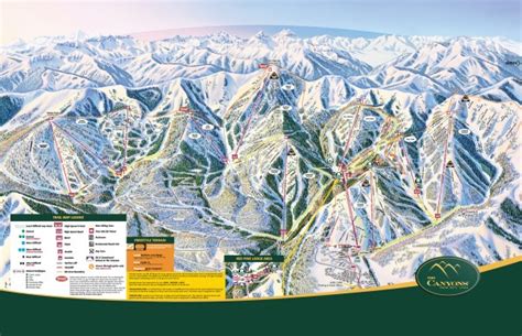 The Canyons | Ski trails, Trail maps, Ski weekends