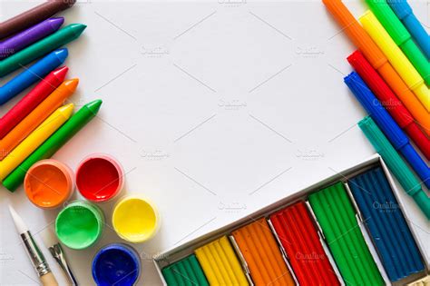 Back to school background concept with stationary | High-Quality ...