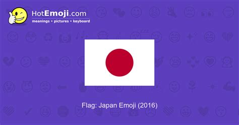 🇯🇵 Flag: Japan Emoji Meaning with Pictures: from A to Z