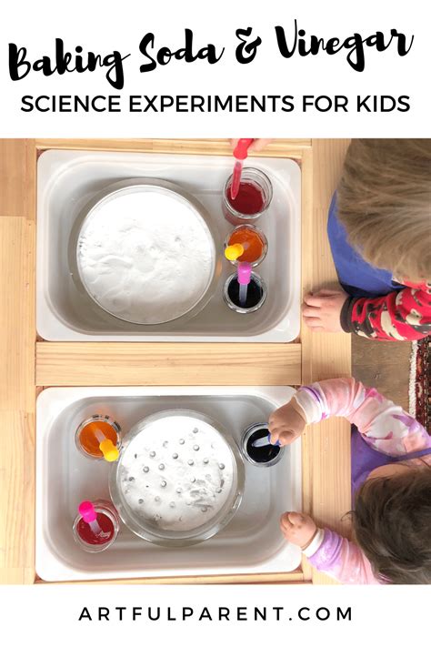 Baking Soda & Vinegar Science Experiments for Kids - The Artful Parent