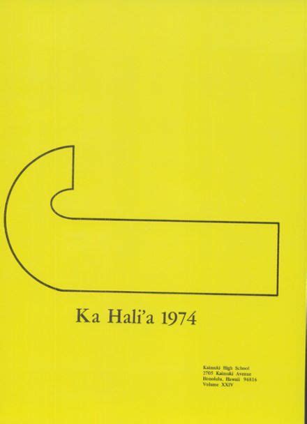 Explore 1974 Kaimuki High School Yearbook, Honolulu HI - Classmates