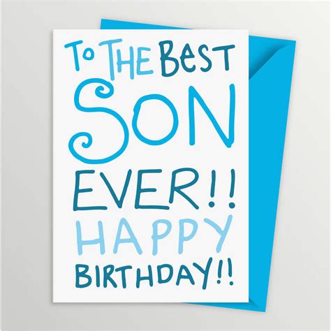 Free Printable Birthday Cards For Son