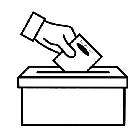 Voting Clipart Black And White