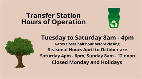 Transfer Station Hours | Freetown MA