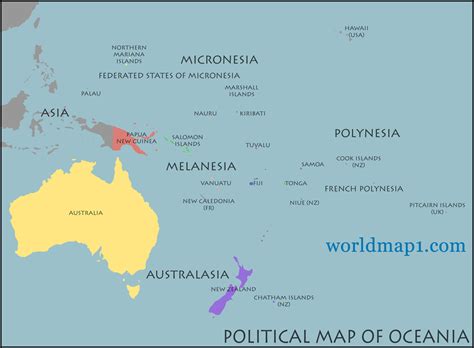 Australia & Oceania Maps – Durand Land