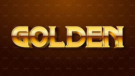 Golden Text Effect - Graphics | Motion Array