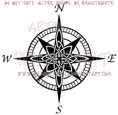 Celtic Compass Rose Design by WildSpiritWolf on deviantART | Compass ...