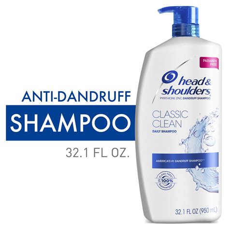 Head & Shoulders Classic Clean Anti-Dandruff Shampoo, Dermatologist ...