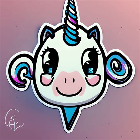 Cute Unicorn Stickers · Creative Fabrica