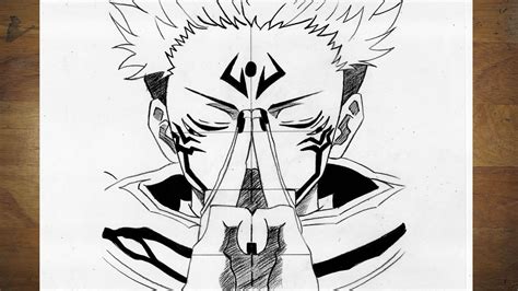 How To Draw Sukuna from Jujutsu Kaisen Step by Step Easy - Anime ...