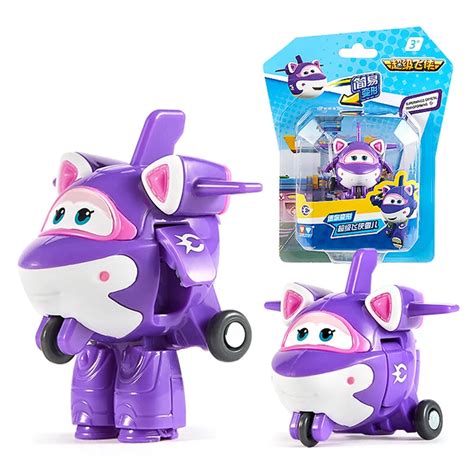 New Season 7 Mini Super Wings Deformation Mini Airplane ABS Robot toy ...