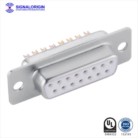 D-sub connector 15 pin female solder cup type - SIGNALORIGIN CHINA