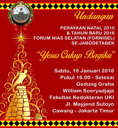 Undangan Natal Gereja – Tulisan