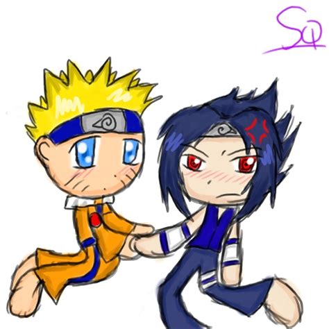 Naruto and Sasuke chibi by SailorQuaoar on DeviantArt