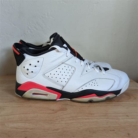 Nike Air Jordan 6 Low White Infrared Sneakers... - Depop