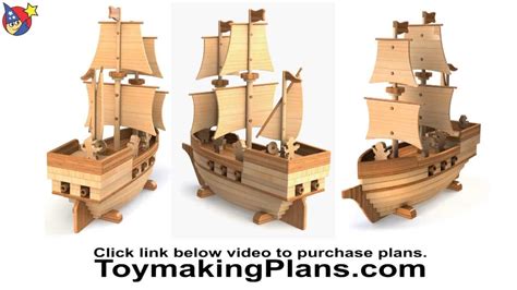 Wood Toy Plan - Pirate Ship Madagascar - YouTube