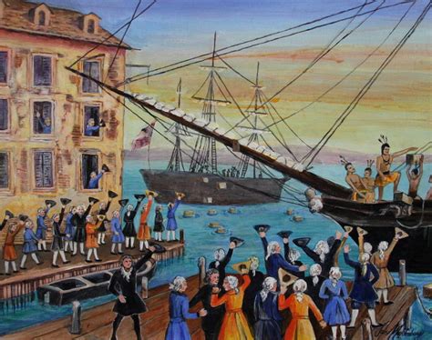 The Boston Tea Party Painting by Jan Mecklenburg