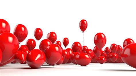 Air Balloons Animated Red In The Flying Straight Shapes Backgrounds ...