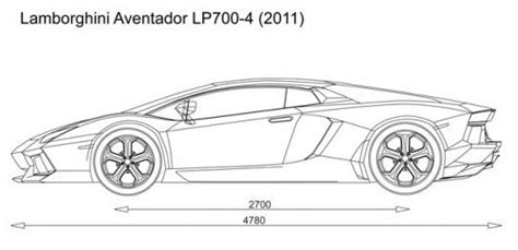 Lamborghini Aventador Blueprints