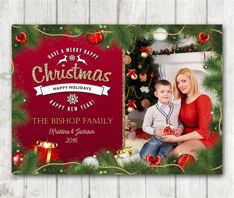 Custom Christmas Card, Christmas Card – Happy Barn