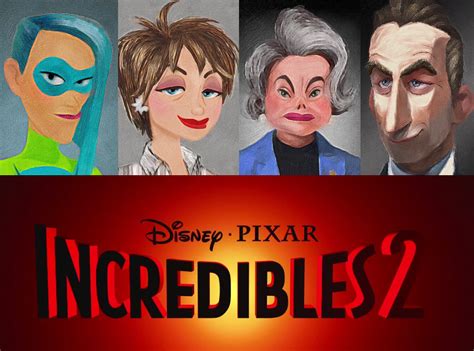 Meet Four New Characters from 'Incredibles 2' and Learn New Plot ...