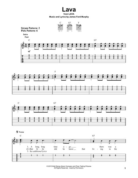 Lava by James Ford Murphy - Easy Guitar Tab - Guitar Instructor