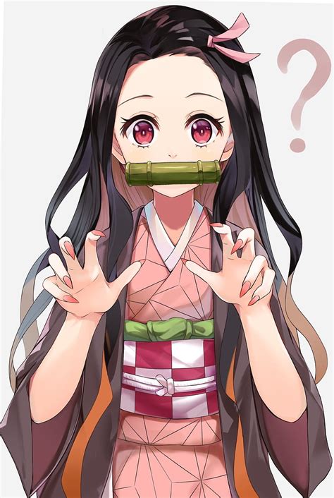 Nezuko fan-art, anime, demon slayer, kimetsu no yaiba, tanjiro, HD ...