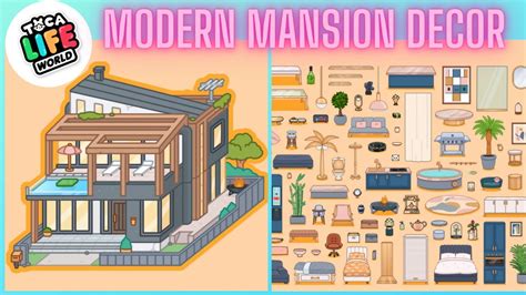 TOCA BOCA 🌟 MODERN MANSION 🌟 TOCA LIFE WORLD 🌟 CUTE HOME DECOR 🤩 - YouTube