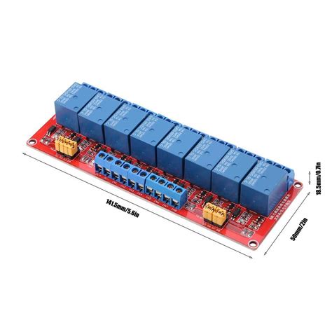 8 Channel Optocoupler Relay Board High & Low Trigger Module (5V) – BigaMart