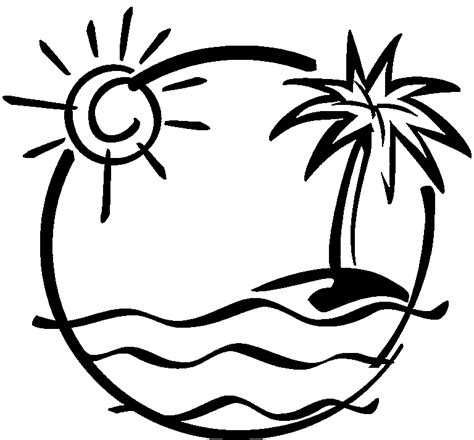 Summer Clipart Black And White | Free download on ClipArtMag