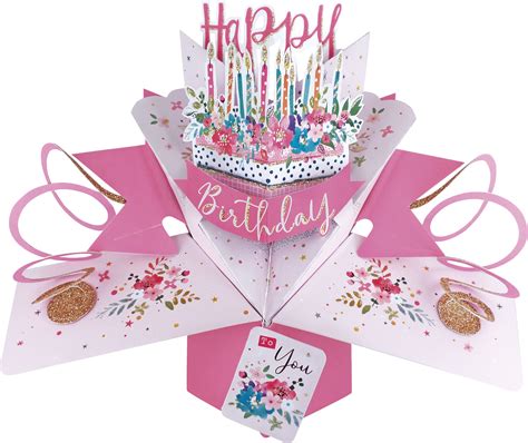 Happy Birthday Cake Pop-Up Greeting Card | Cards