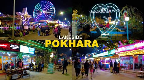 POKHARA, Nepal - City Night Walk 2023 - 4K Nightlife Walking Tour ...