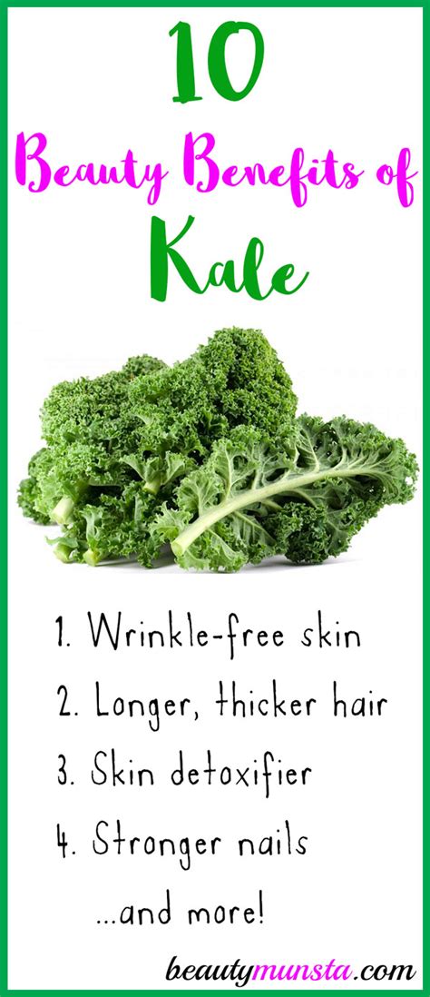 10 Incredible Beauty Benefits of Kale - beautymunsta - free natural ...