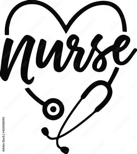 Nurse SVG, Nurselife, Nurse Life, Heart Stethoscope, Nurse Stethoscope ...