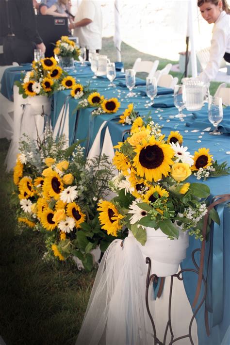 teal and sunflower wedding - Google Search | Sunflower wedding ...