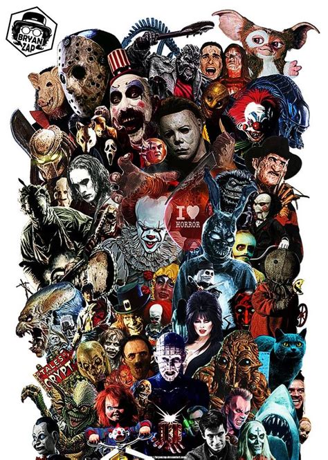 Horror Movies Icons Art by Bryanzap on DeviantArt | Tatuajes de terror ...