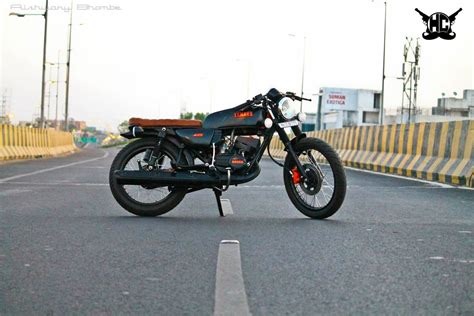 This Modified Yamaha RX135 With Café Racer Theme Looks Classy