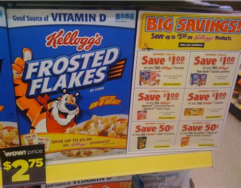 Dollar General $5 in Kellogg's coupons on specially marked cereal boxes ...