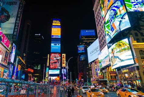 Times Square, New York City in the Middle of the Night