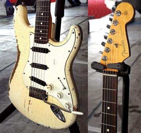 Iron Maiden 2010 tour gear Janick Gers' Main Fender Strat (closeup ...