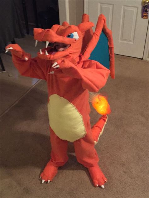 Charizard Halloween costume. The flame on the tail actually lights up ...