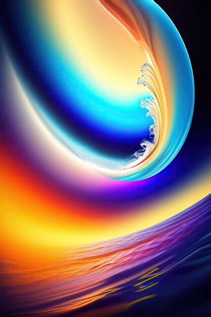 Premium AI Image | Abstract Water Waves Background