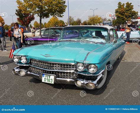 Classic American Vintage Car Editorial Stock Image - Image of caddy ...