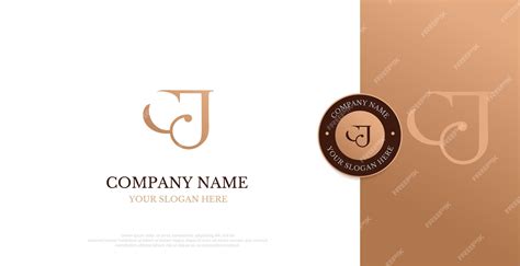 Premium Vector | Initial cj logo design vector