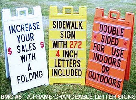 Portable Outdoor Changeable Letter Signs Business Signs