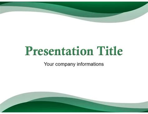 Free Green Abstract Powerpoint Template