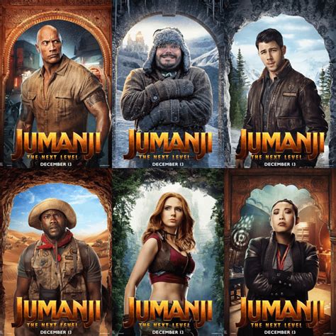 Jumanji: The Next Level character posters : movies