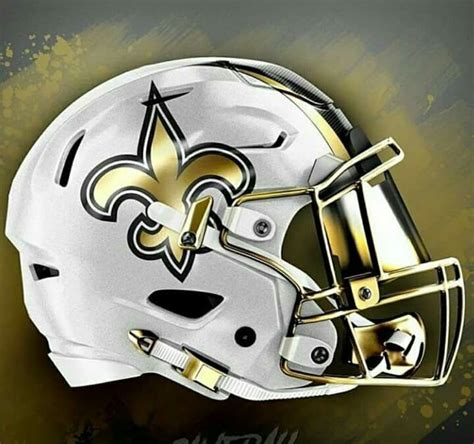 New Orleans Saints helmet | New nfl helmets, Football helmets, Cool ...